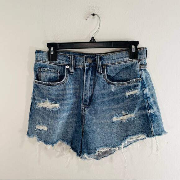 BlankNYC The Barrow Vintage High Rise Distressed Cutoff Denim Shorts 27 - Picture 1 of 10